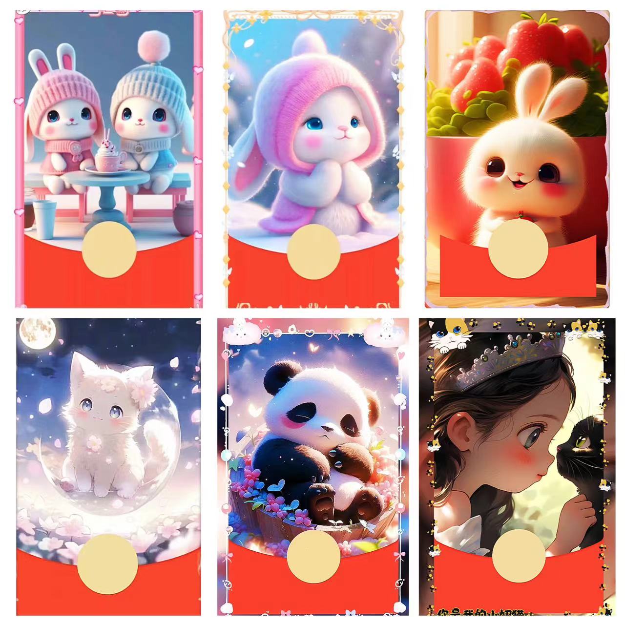 萌宠红包封面设计服务即拍即用自动发货