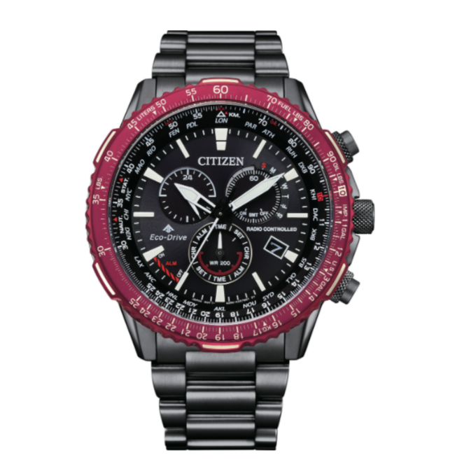 Citizen/西铁城多局电波光动能男表CB5009-55E