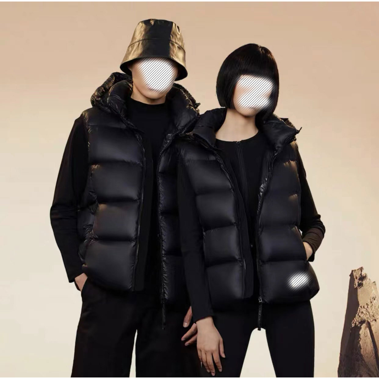 【品牌捡漏】先锋2.0五格羽绒服情侣新款鹅绒马甲羽绒衣SP9250