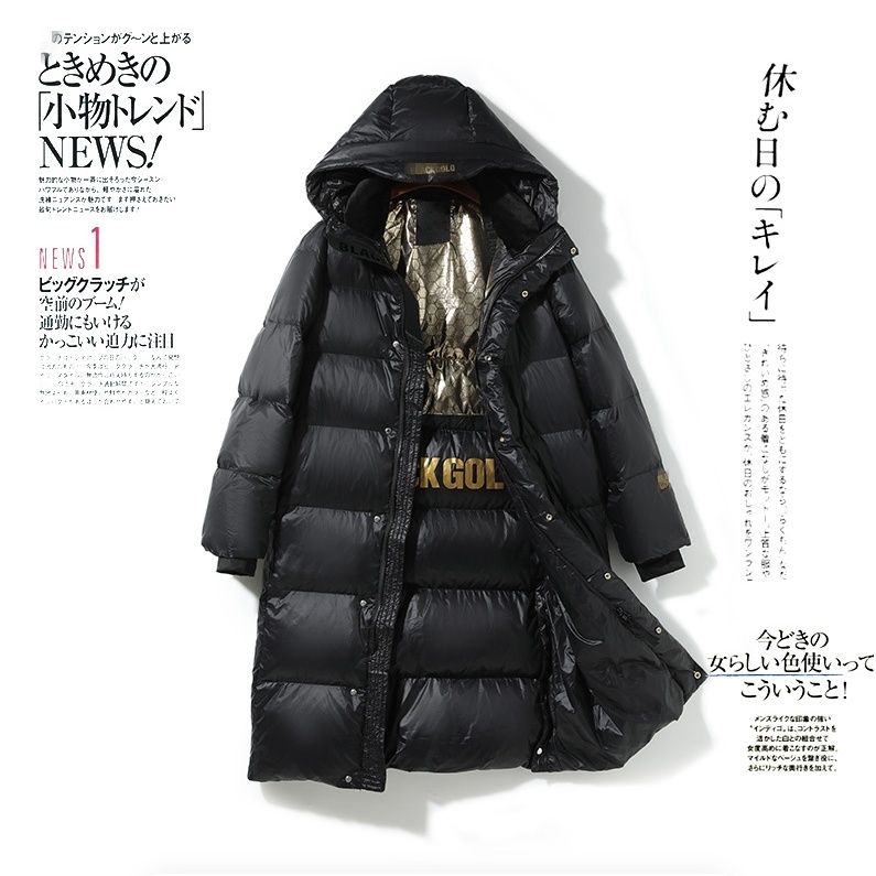 门店2499！鹅绒黑金高定！三倍暖 过膝长款情侣款鹅绒服SP9252