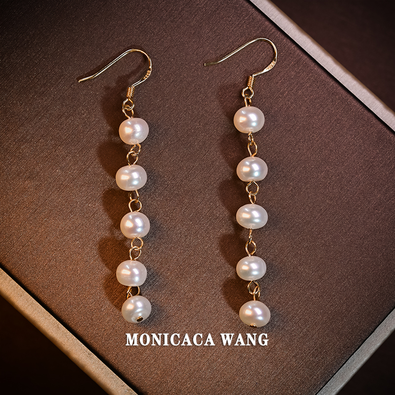 非金属玻璃耳饰 【MONICACA WANG】气质耳钉B3211A