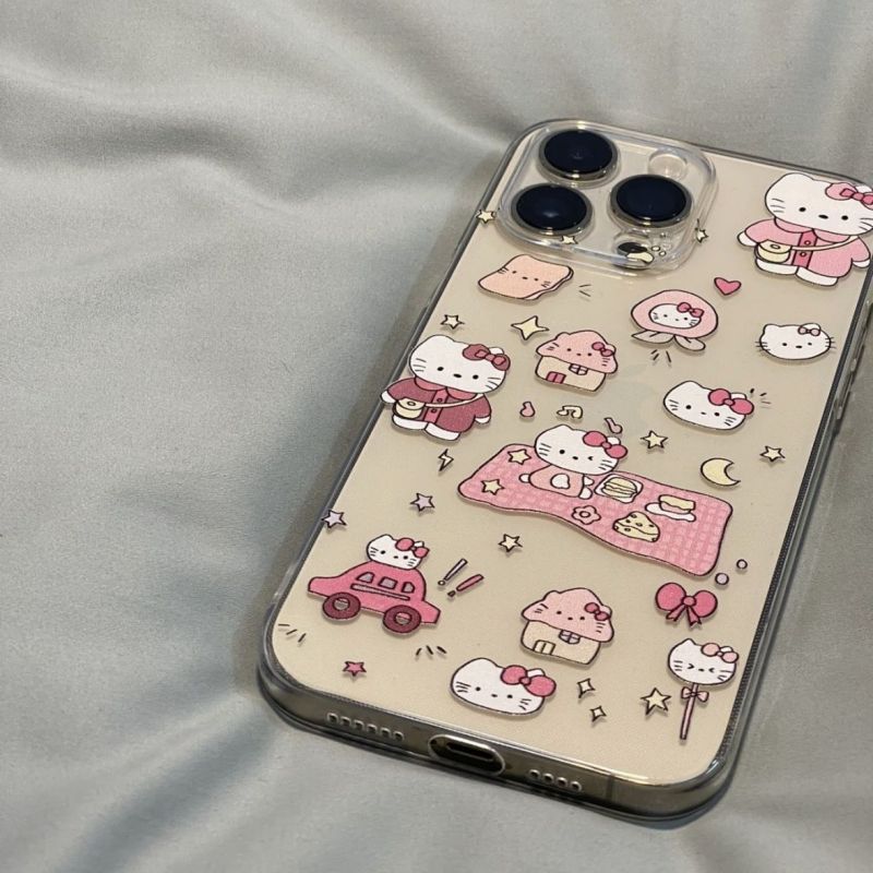 小红书露营KT猫苹果14/13promax全包8plus手机壳iPhone12/11/XR壳