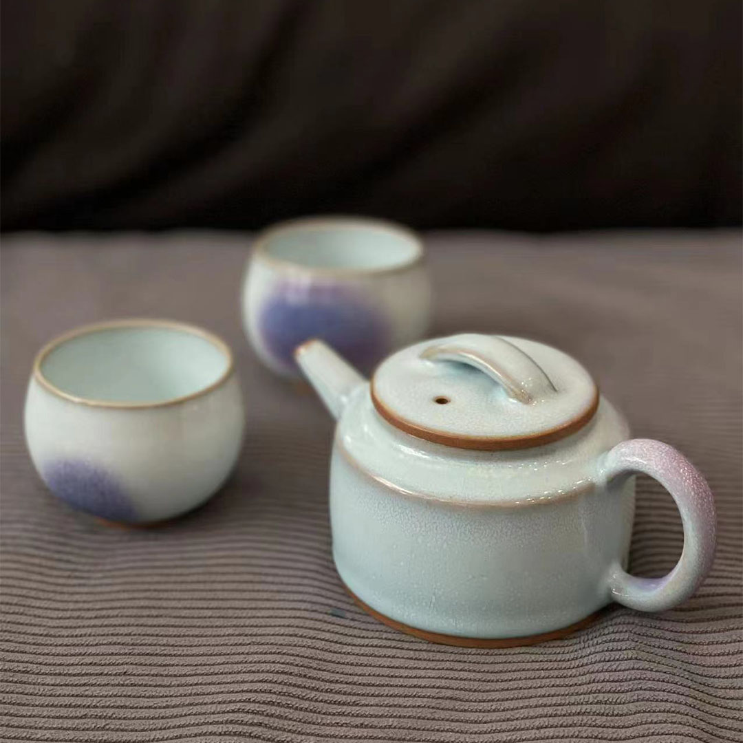 [闪购]大师手工钧窑晨曦茶壶