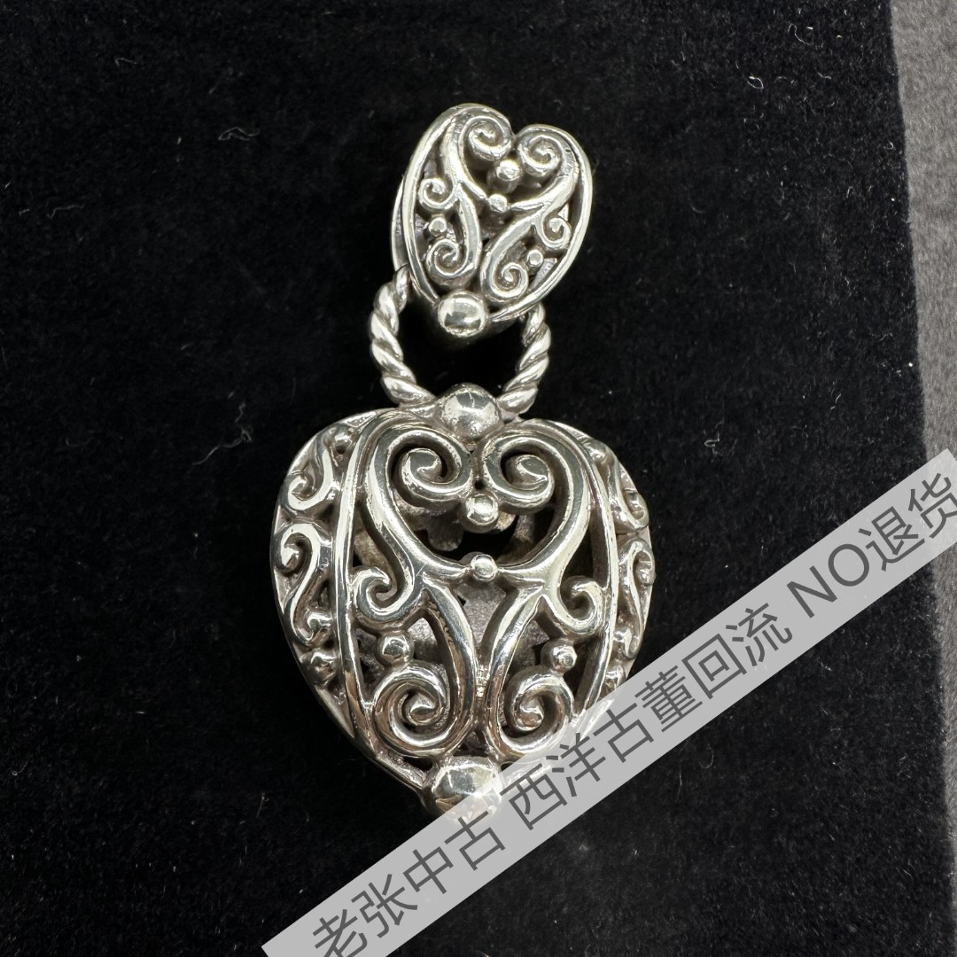 合金耳饰 【BB2859】银吊坠  中古NO退换