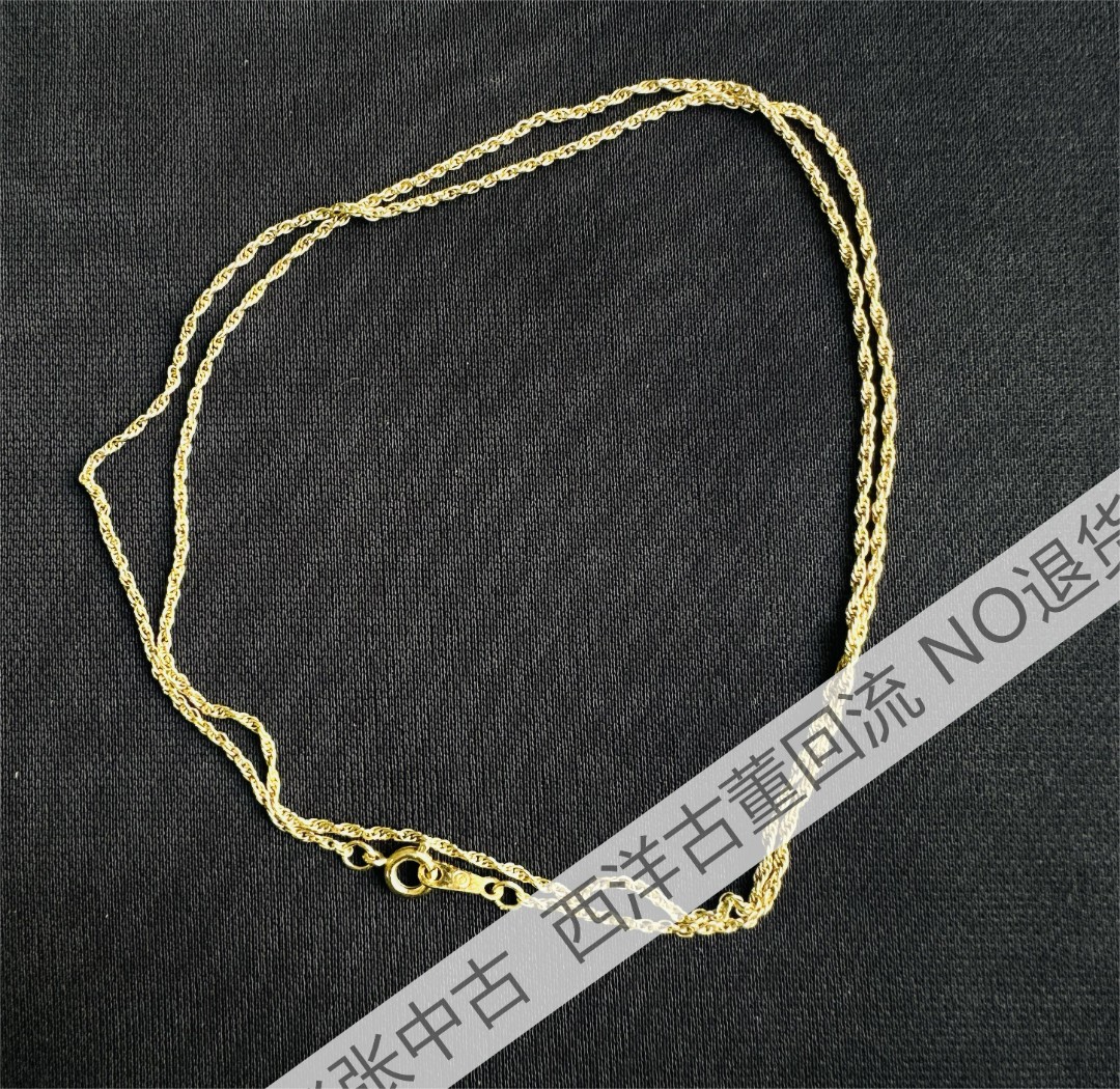 合金耳饰 【CC058】素金项链   中古NO退换  时尚精致