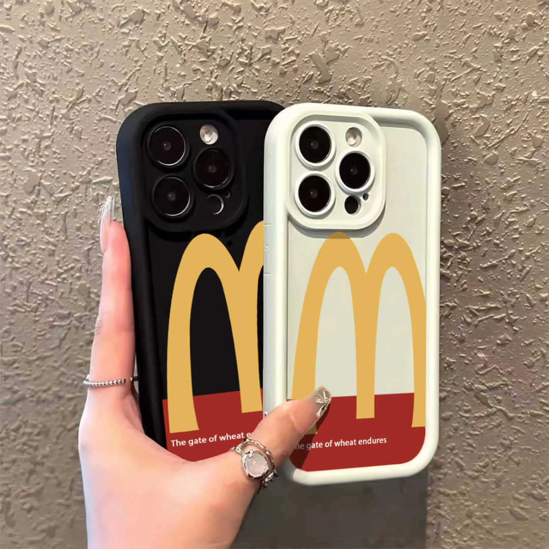 潮牌M记iPhone14PROMAX苹果13/15新款手机壳11全包XR软7plus创意