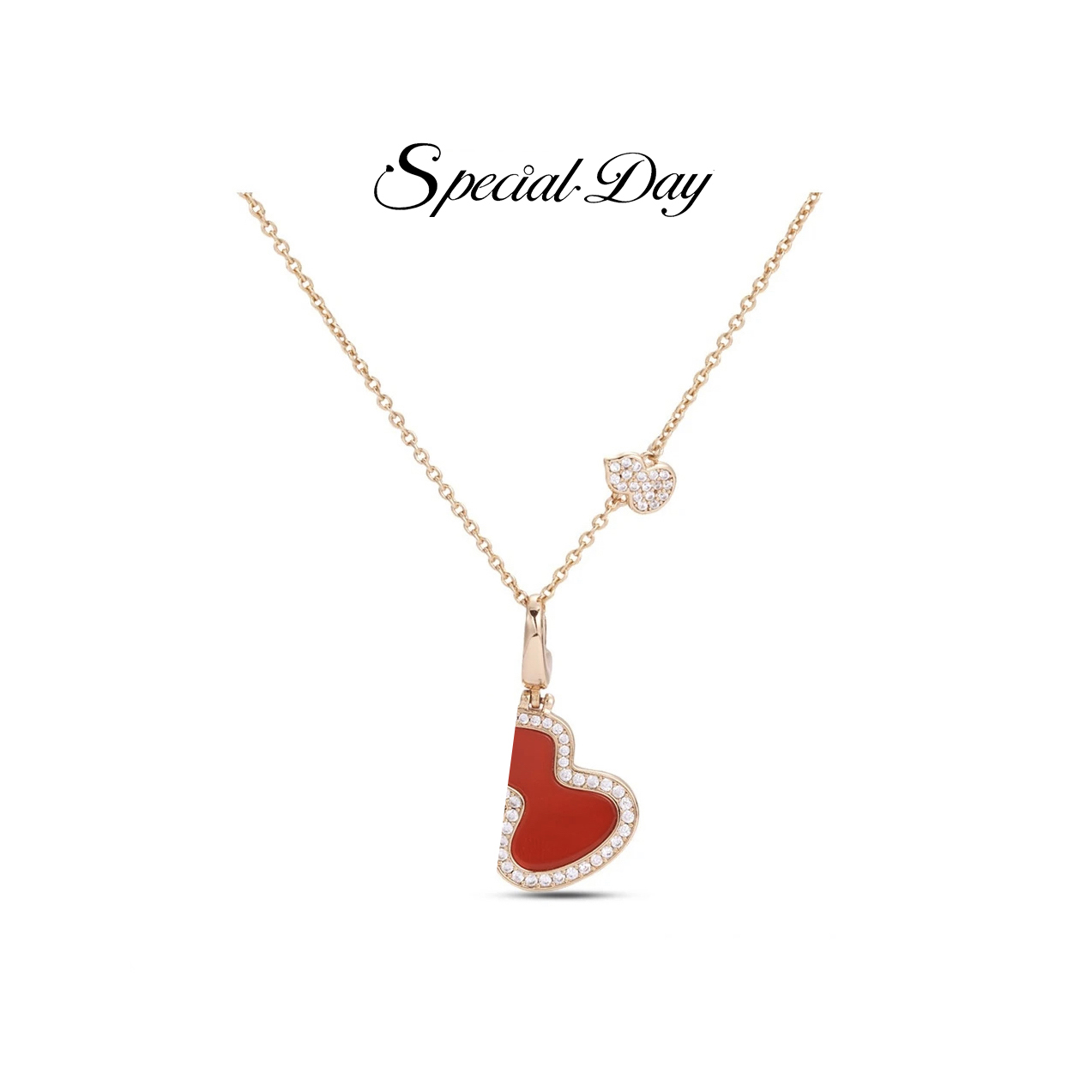 SPECIAL DAY 链子925银 时尚经典葫芦大号项链Q02