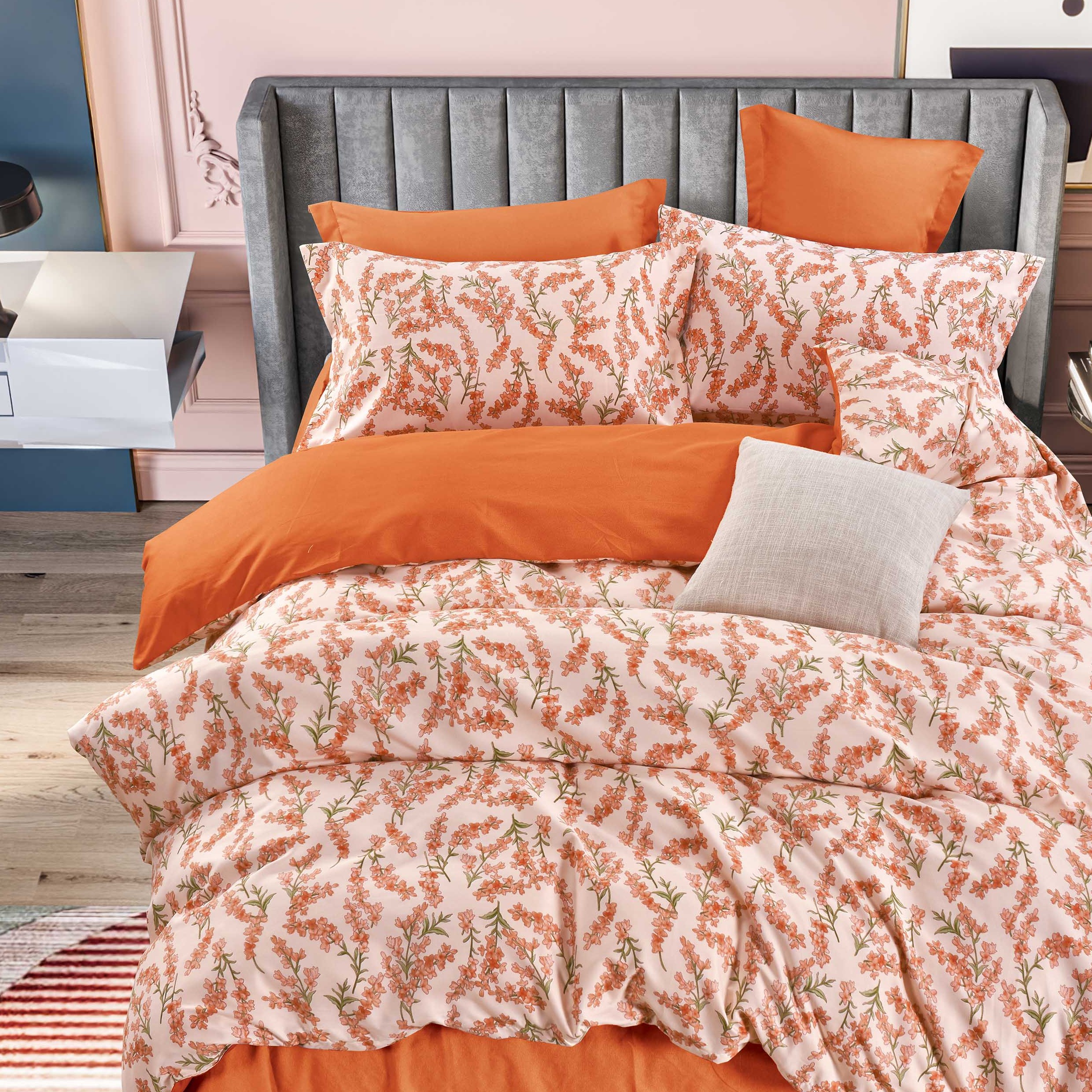 生姜暖绒四件套 (枕套48*74cm被套2.0*2.3m床单2.3*2.5m)