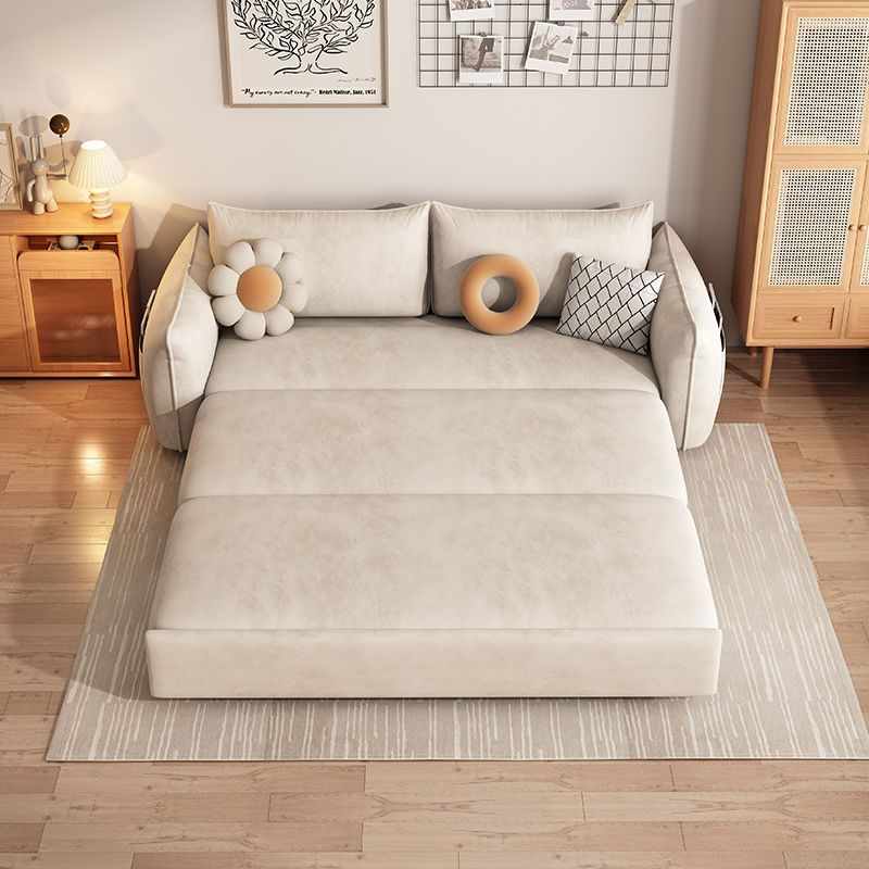 北欧科技布沙发床两用小户型可折叠网红沙发客厅多功能坐卧抽拉式