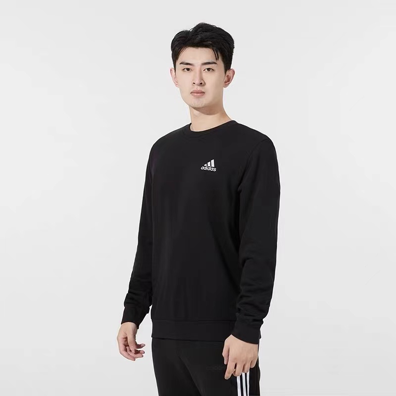 adidas/阿迪达斯卫衣男装秋冬加绒运动服加绒圆领套头衫5295