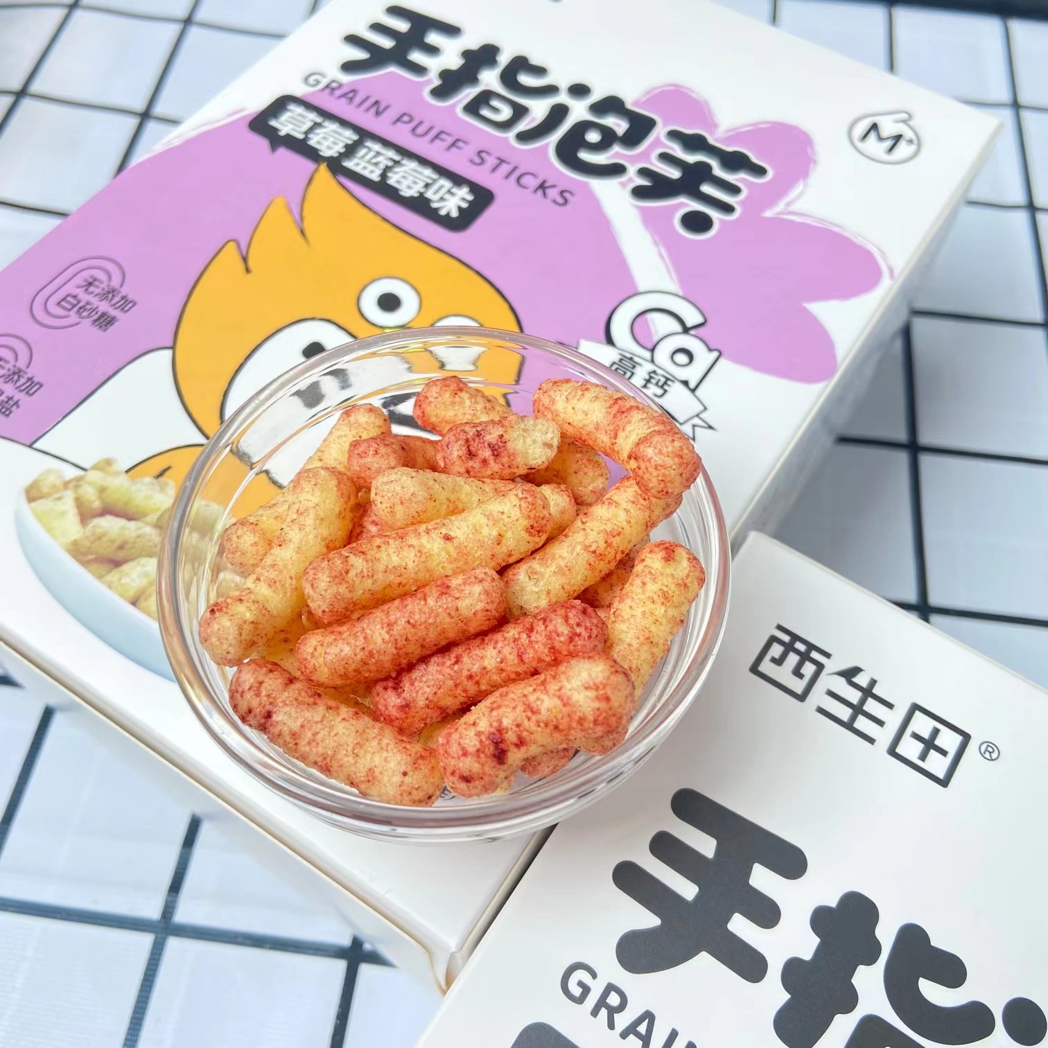 （发2盒）西生田手指泡芙配方干净