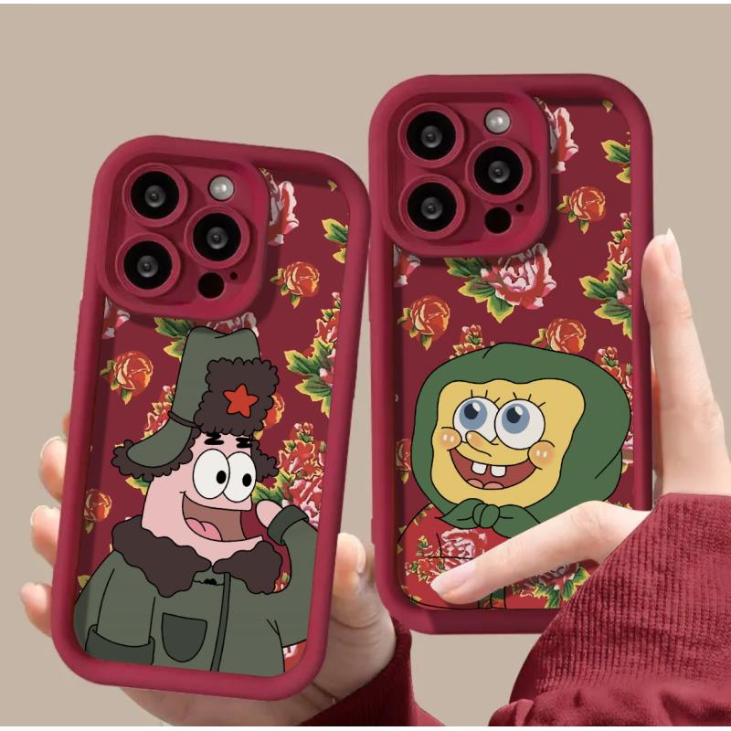 土味大花卡通适用iPhone15/14/13手机壳苹果小米vivo华为oppo可爱