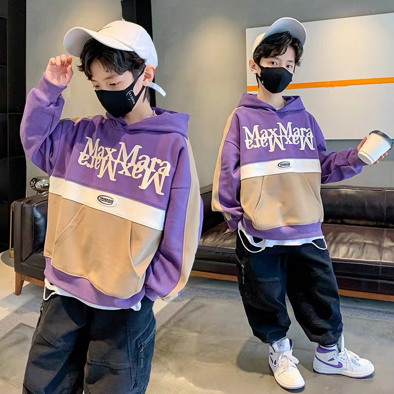 1251春秋新款男童帽衫卫衣