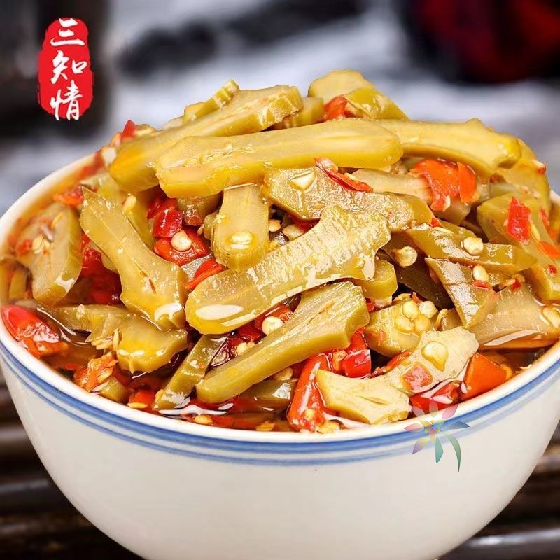 三知情刀豆下饭菜即食湖南特产开菜下饭酱拌饭神器香/0lb蔬菜组合