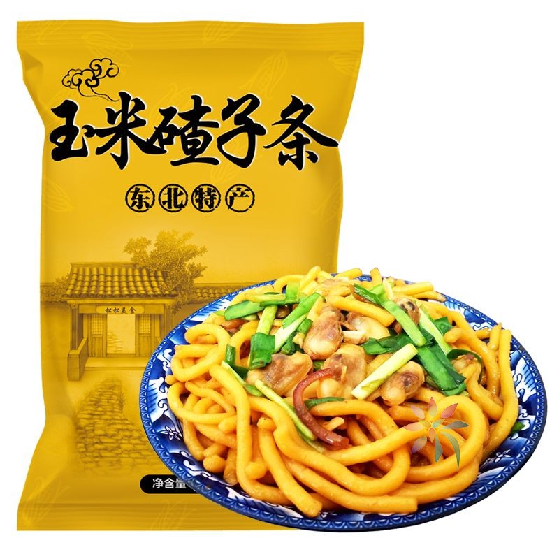 东北叉子条东北特产玉米面条丹东玉米碴子条粗粮鲜酸/0lb蔬菜组合