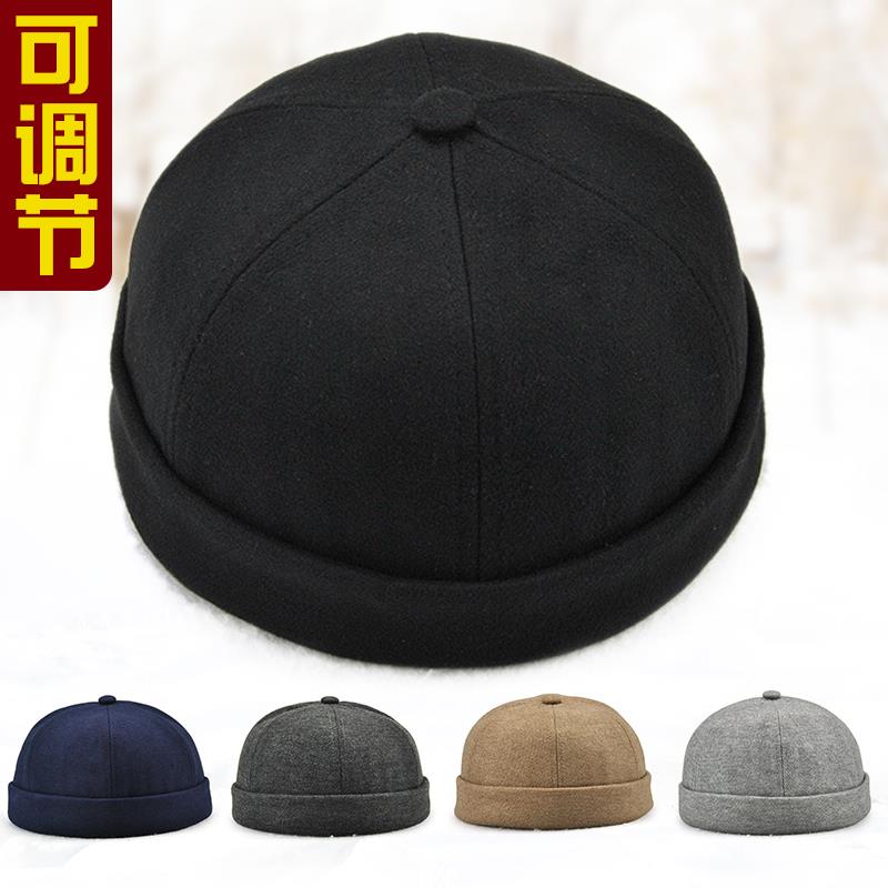 瓜皮帽男款夏季薄款地主帽男嘻哈帽男士老式民国老北京老人西瓜帽
