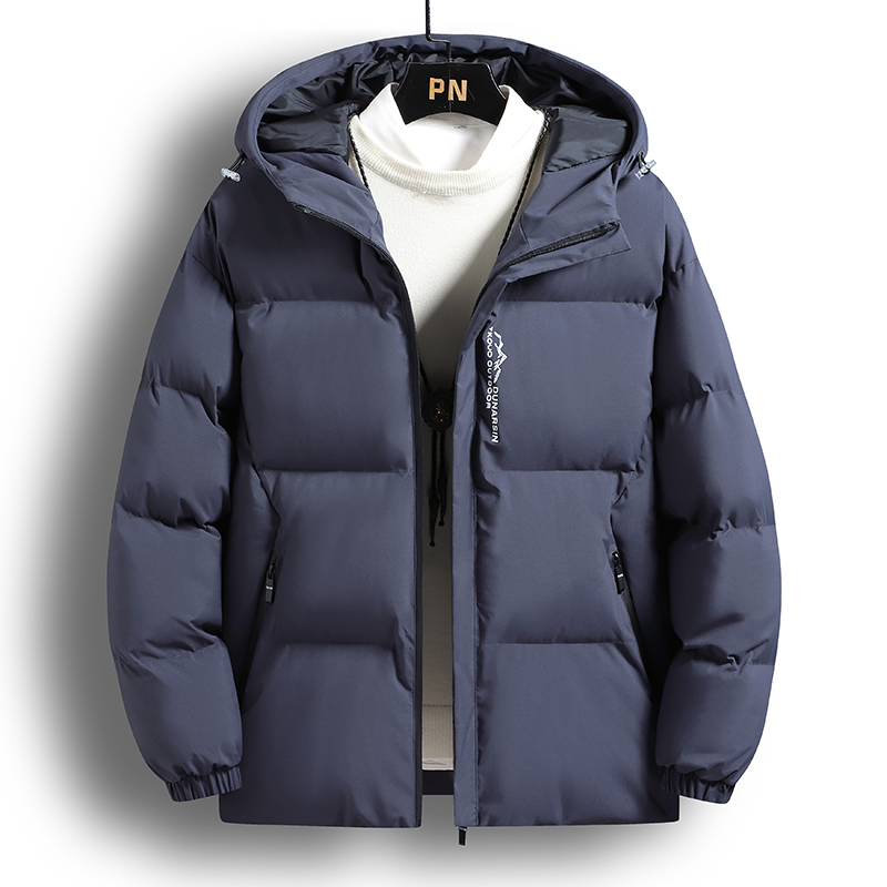 冬季加厚连帽棉衣韩版加绒棉服港风宽松休闲显瘦外套男女同款潮