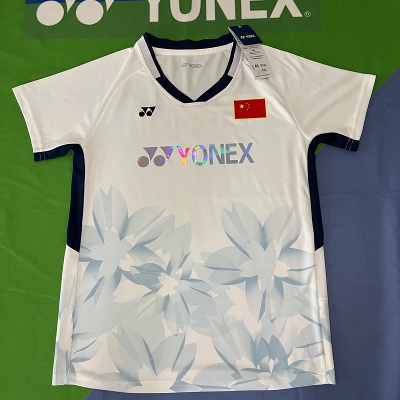 23yy夏季羽毛球 China中国青花瓷定制款训练比赛运动短袖