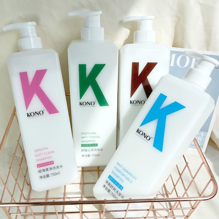 K0N0洗发水护发素控油蓬松洗发露去屑止痒洗头膏官方旗舰正品大瓶