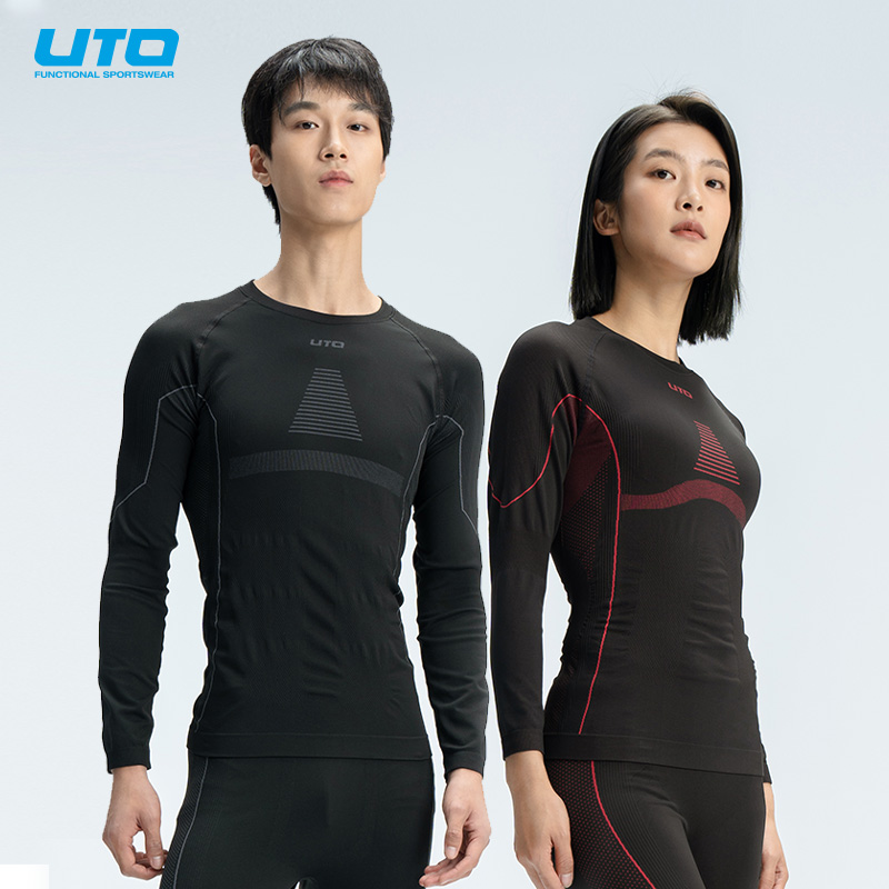 UTO/悠途滑雪套装男女吸湿快干保暖内衣跑步运动保暖套装