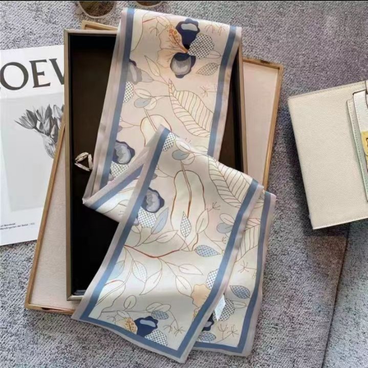 【甄丝轻奢】【微瑕】桑蚕丝飘带集合双层印花飘带丝巾时尚