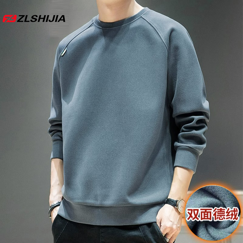 战狼世家双面德绒卫衣男秋冬季加厚潮流长袖上衣服男士休闲打底衫