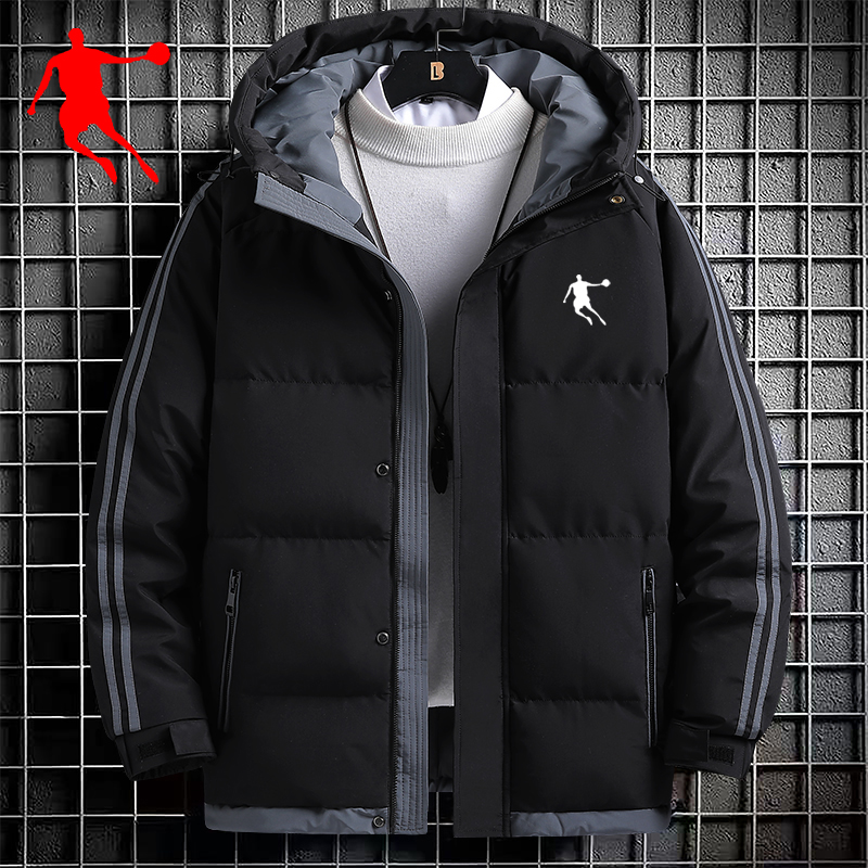 乔丹棉衣男冬季加厚保暖外套男士休闲棉袄潮流百搭棉服男装上衣服