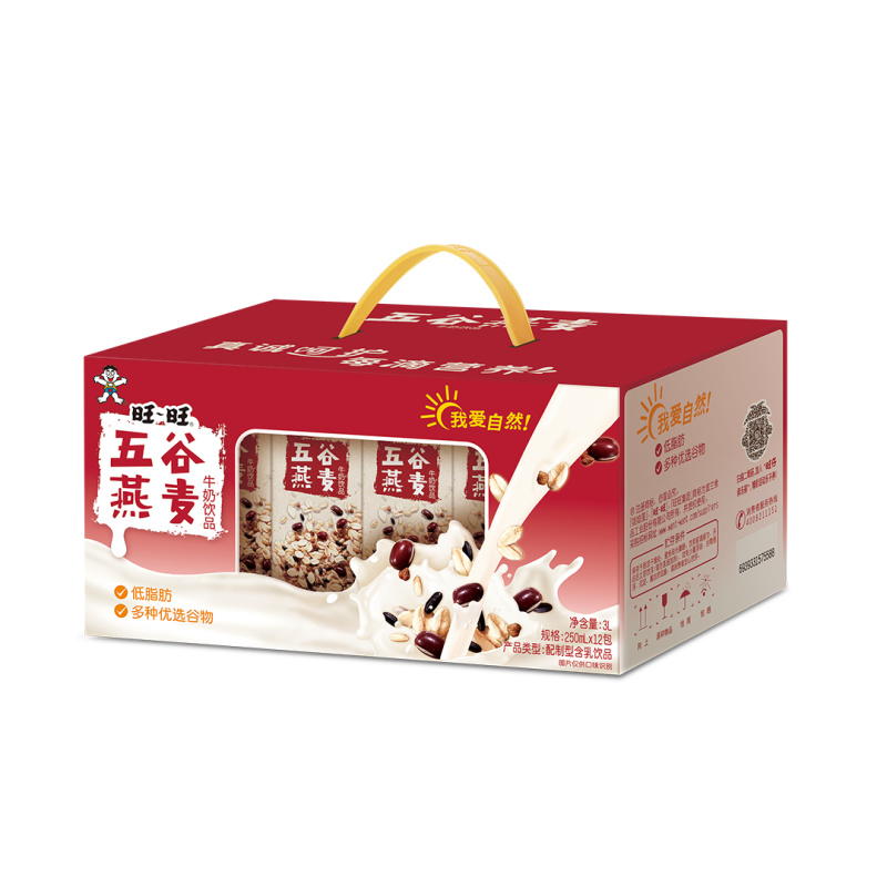 旺旺五谷燕麦奶250ml*12儿童学生营养早餐奶上班族风味乳饮