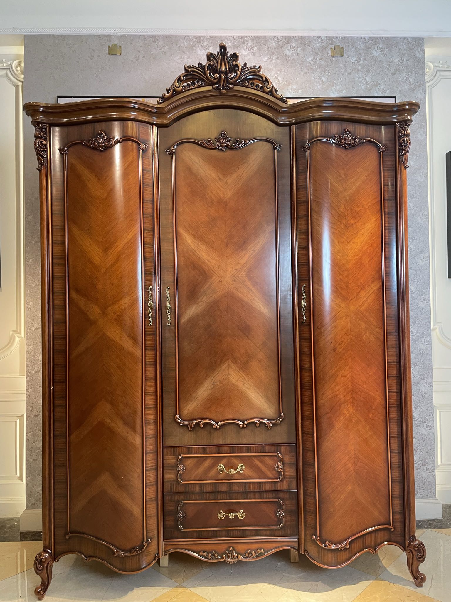 样品处理9002 三门衣柜 衣柜1800*680*2400美式 复古古典