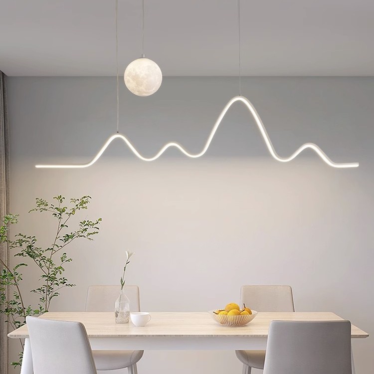 【店长推荐】华艺照明酒店餐厅吊灯现代简约餐桌饭厅极简创意艺术灯