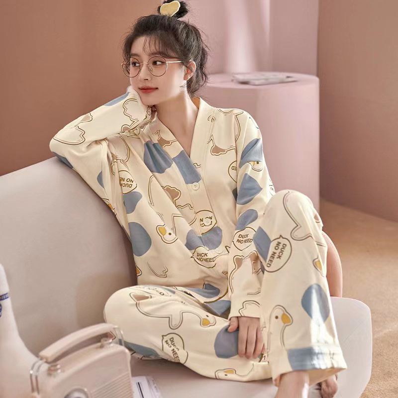 TZ春秋睡衣休闲宽松薄款家居服韩版卡通KK1270