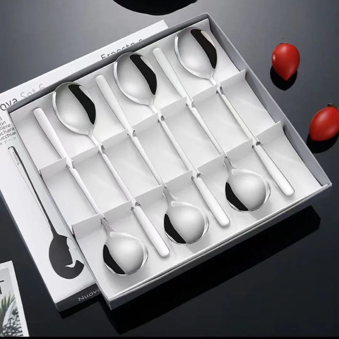 【外贸品质】不锈钢韩式创意长柄勺子礼盒装餐勺