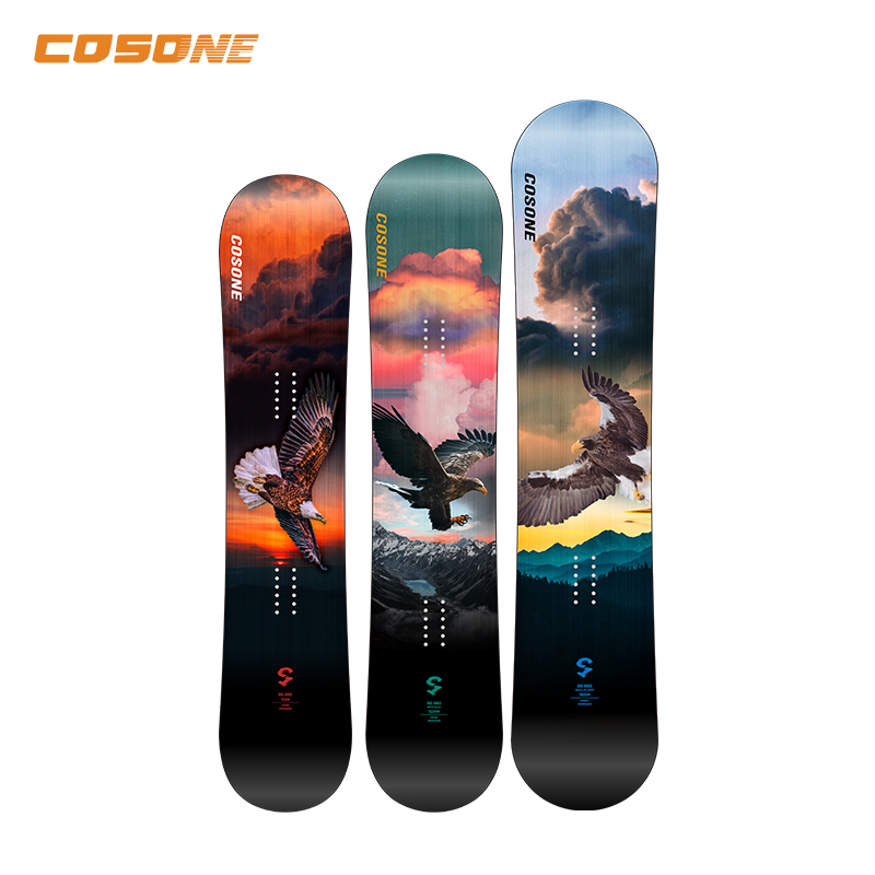 COSONE滑雪22-23新品 大鸟系列八字刻滑加宽雪板碳纤维初学加固