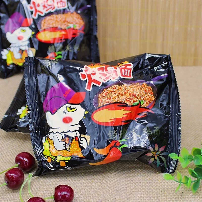 京辉双面超辣干吃火鸡面干脆面5/100包方便面掌心脆/0lb蔬菜组合