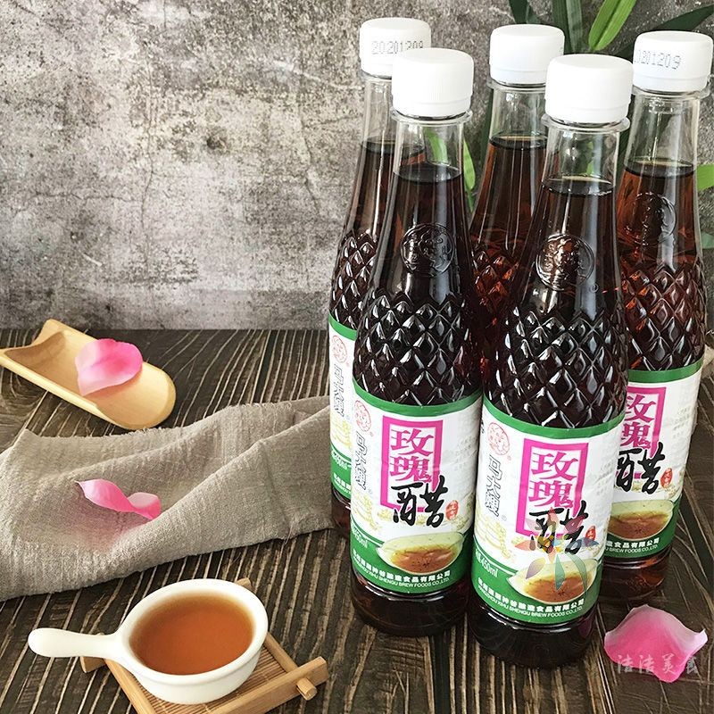 杭州西湖神谷马大嫂玫瑰醋每瓶450ml酿造食醋温州商/0lb蔬菜组合