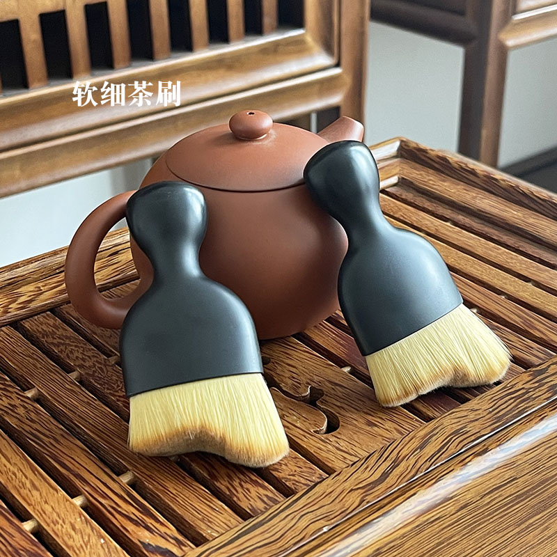 茶刷不掉毛茶笔养壶笔刷茶盘扫水刷子茶具配件茶几清理泡茶刷壶笔