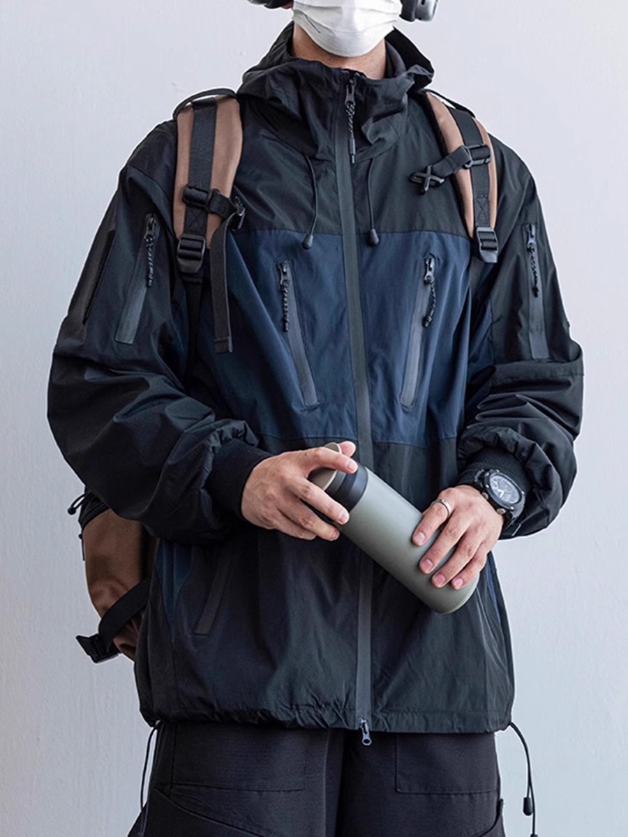 Madness Mdns WrueiOVERCOAT潮牌百搭休闲冲锋衣外套防风工装夹克