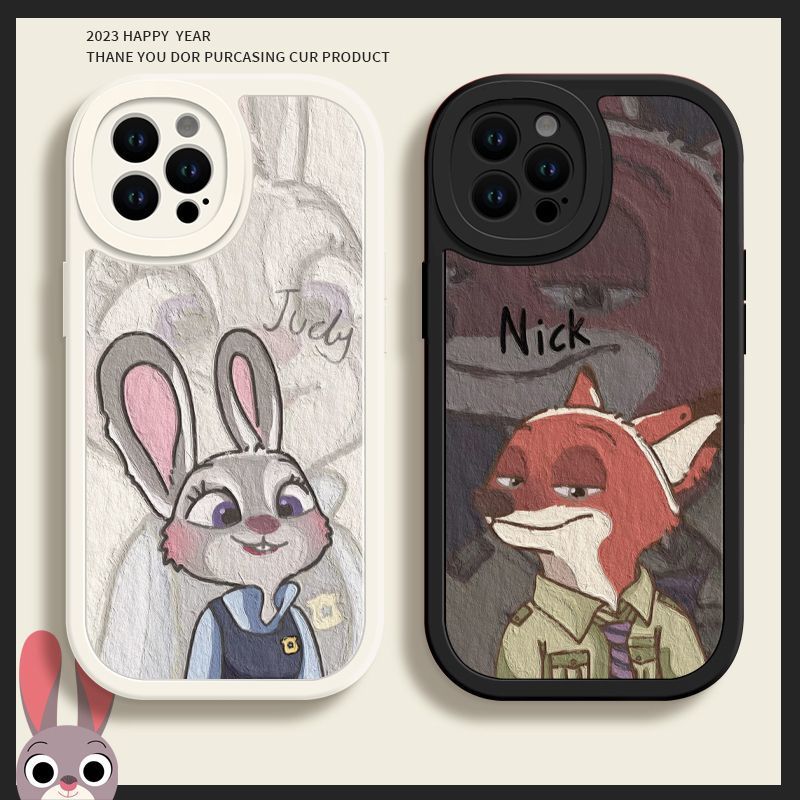 狐狸兔子iPhone14手机壳13promax苹果12/11情侣xs/xr小众7p/8plus