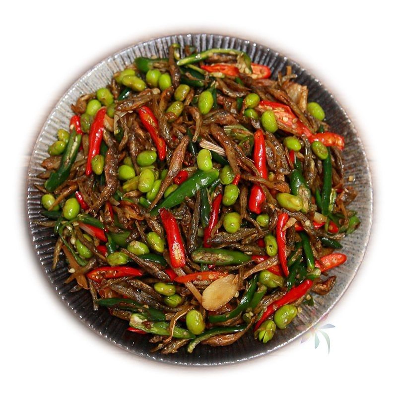徐州邳州新沂小鱼炒辣椒开菜小鱼青豆粒豆尖椒锅烤鱼/0lb蔬菜组合