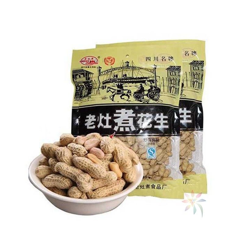 四川特产老灶煮花生72g186g292g袋装带壳水煮盐花生/0lb蔬菜组合