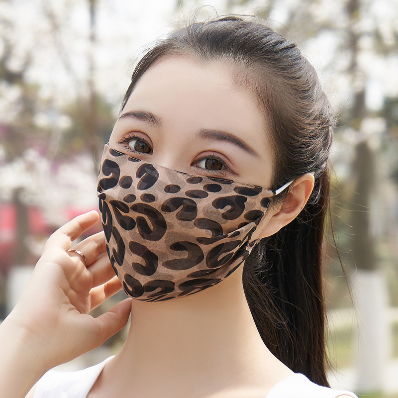 桑蚕丝防晒透气口罩女夏真丝骑车户外加大遮脸骑车薄款
