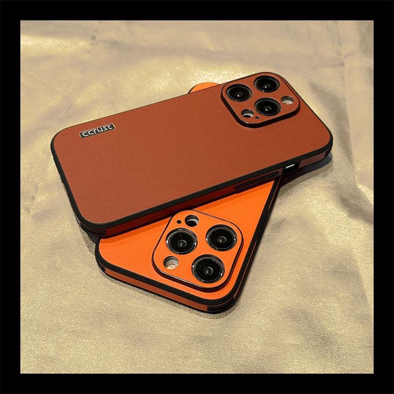 苹果14手机壳高档素皮iPhone13promax新款14pro防摔12全包保护套