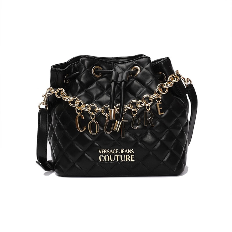 范思哲Versace Jeans Couture女斜跨单肩水桶包73VA4BC6ZS409899