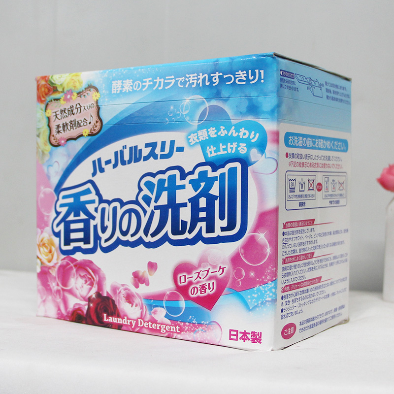 日本进口三井酵素洗衣粉玫瑰花香去污留香清新除异味800g