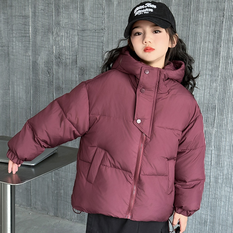 女童棉服6-12岁15岁冬季2023新款洋气中大童短款儿童加厚韩版棉衣