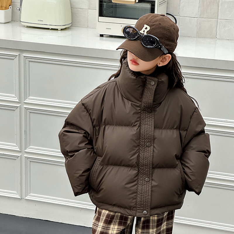 女童羽绒服2023冬装新款潮流中大儿童加厚棉服6-12岁15岁保暖外套