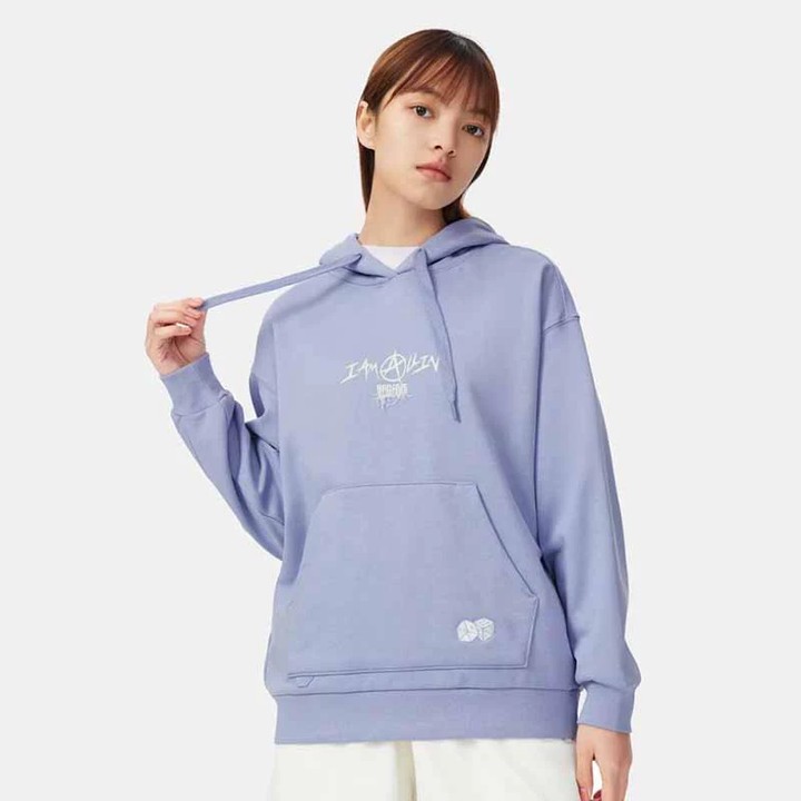 李宁AWDS152卫衣反伍女款带帽秋冬长袖潮流宽松连帽运动套头衫
