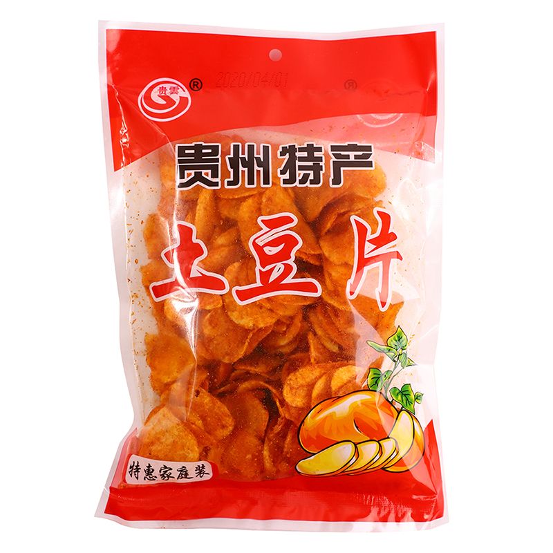 贵云土豆片贵州特产麻辣香脆土豆片洋芋片香脆土豆丝小零食薯片