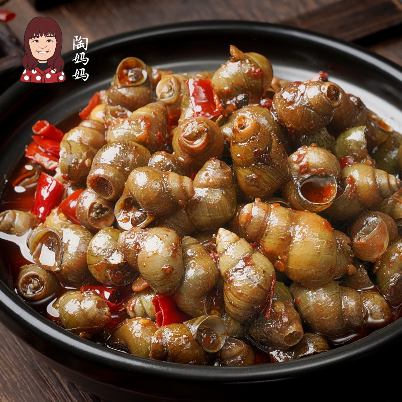 陶妈妈田螺熟食螺丝肉8090年儿时怀旧小零食螺蛳肉麻辣即食下酒菜