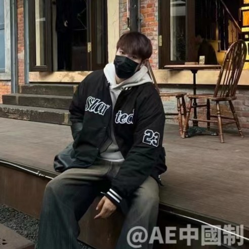 813-AE棉棒球服青少年潮款冬季保暖棉服外套
